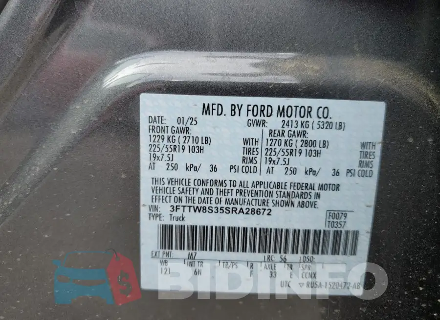 3FTTW8S35SRA28672 Photo# 12
