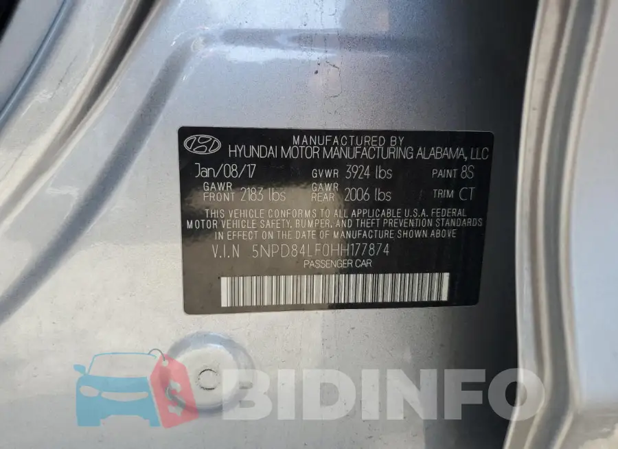 5NPD84LF0HH177874 Photo# 12