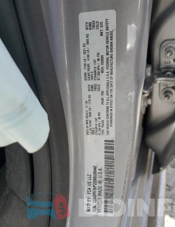 1C6SRFBP2SN526042 Photo# 13