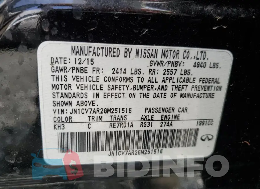 JN1CV7AR2GM251516 Photo# 12