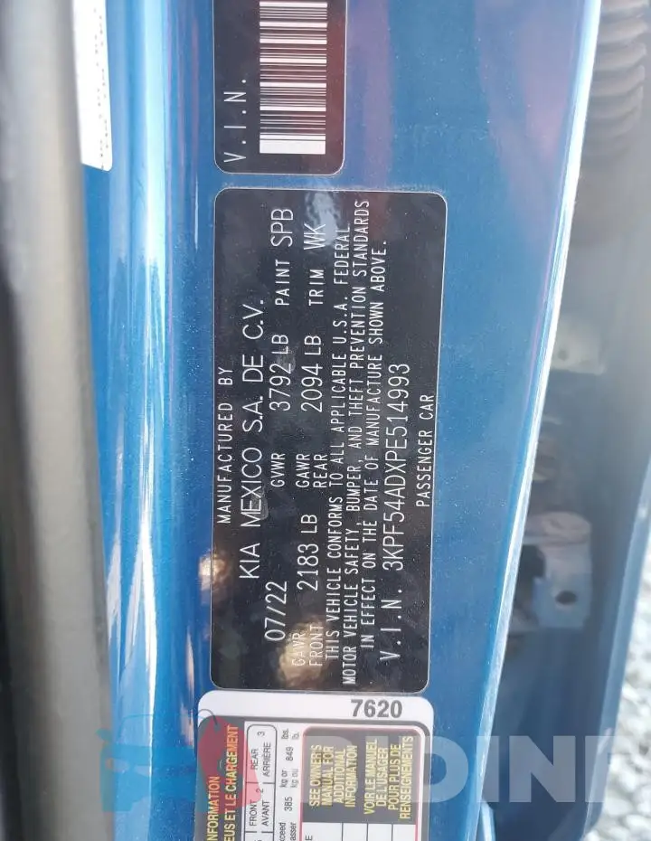 3KPF54ADXPE514993 Photo# 12