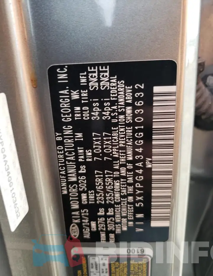 5XYPG4A34GG103632 Photo# 14