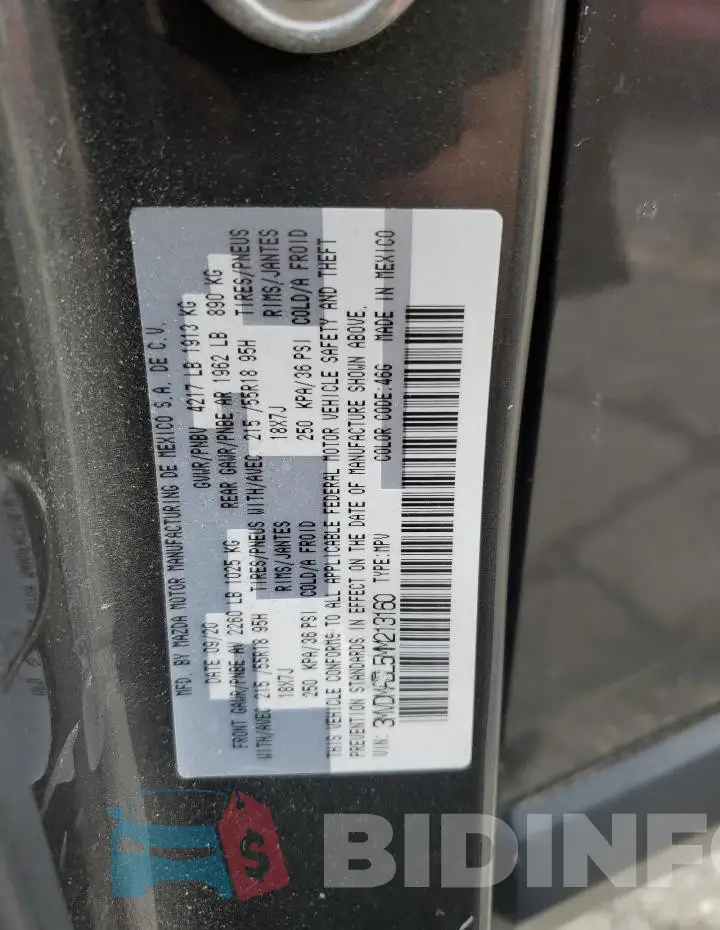 3MVDMABL5MM213160 Photo# 12
