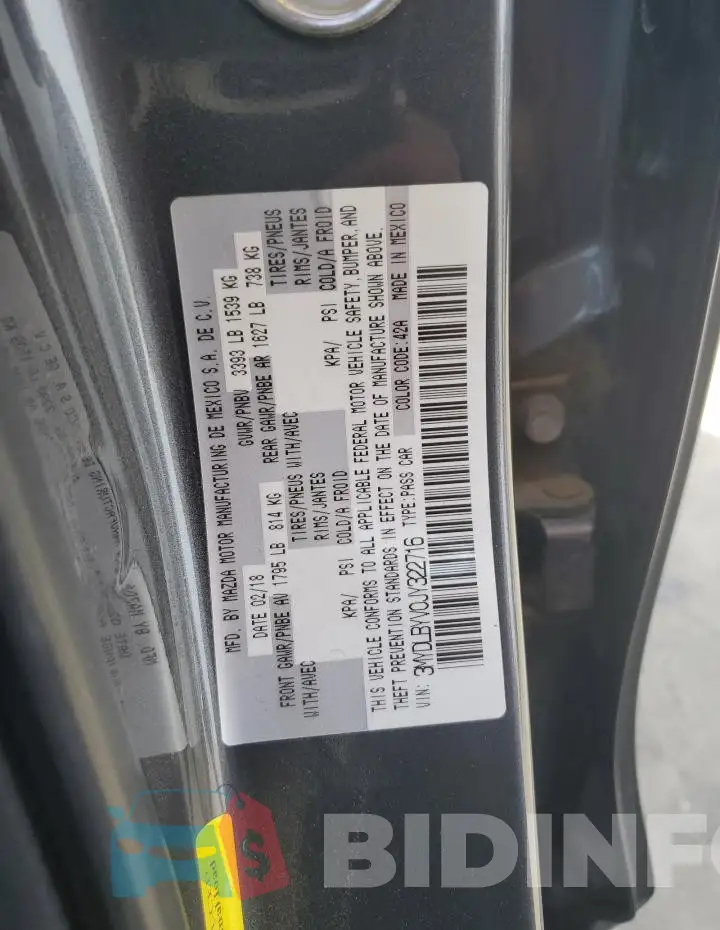 3MYDLBYV0JY322716 Photo# 12