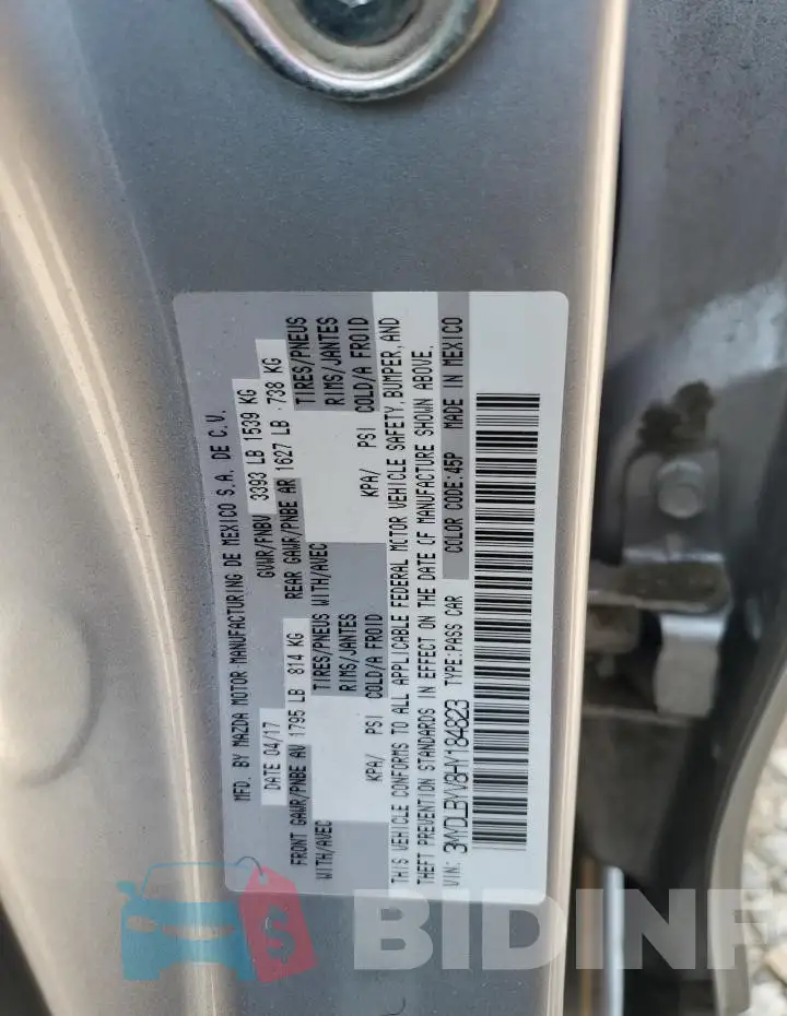 3MYDLBYV8HY184823 Photo# 13
