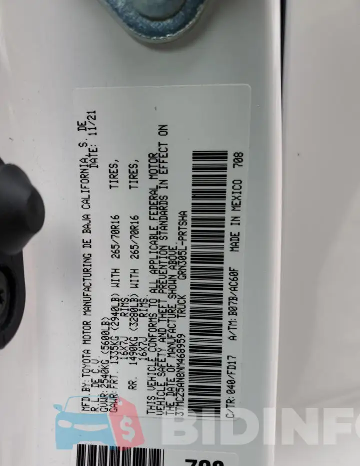 3TMCZ5AN8NM468959 Photo# 12