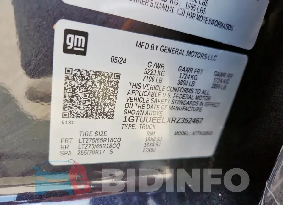 1GTUUEELXRZ352467 Photo# 12