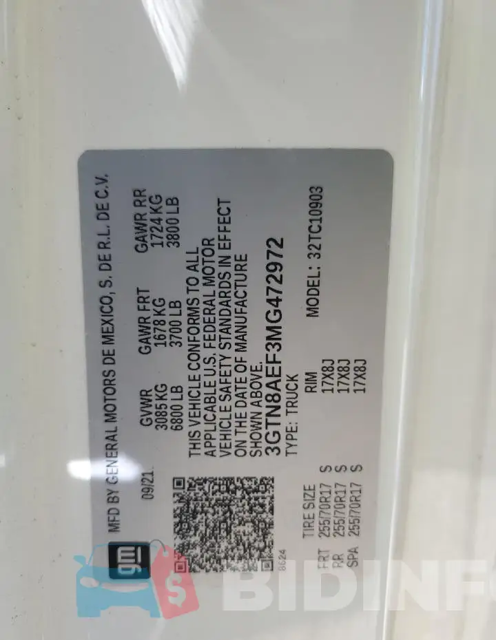 3GTN8AEF3MG472972 Photo# 12