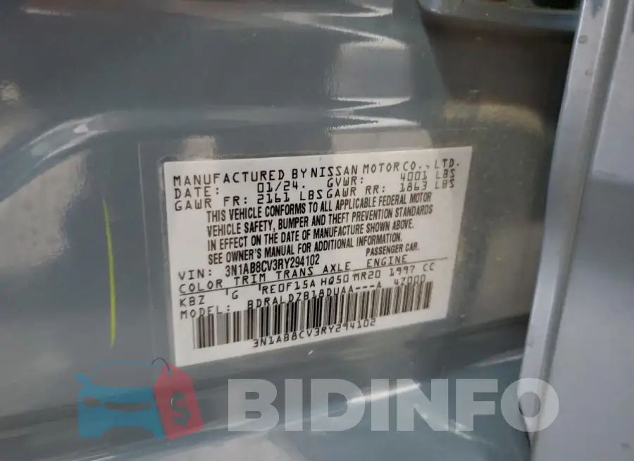 3N1AB8CV3RY294102 Photo# 12