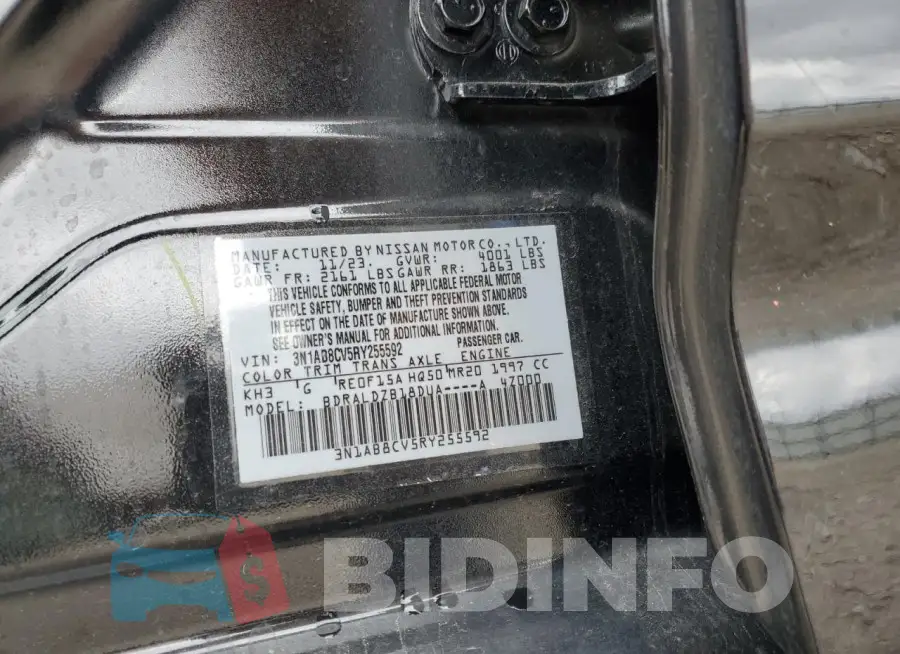 3N1AB8CV5RY255592 Photo# 13