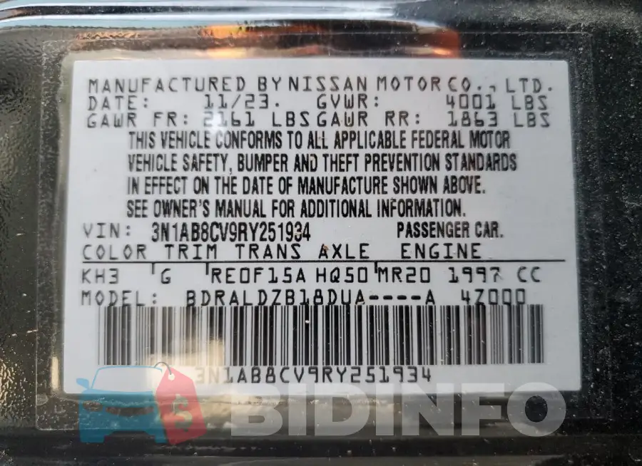 3N1AB8CV9RY251934 Photo# 12
