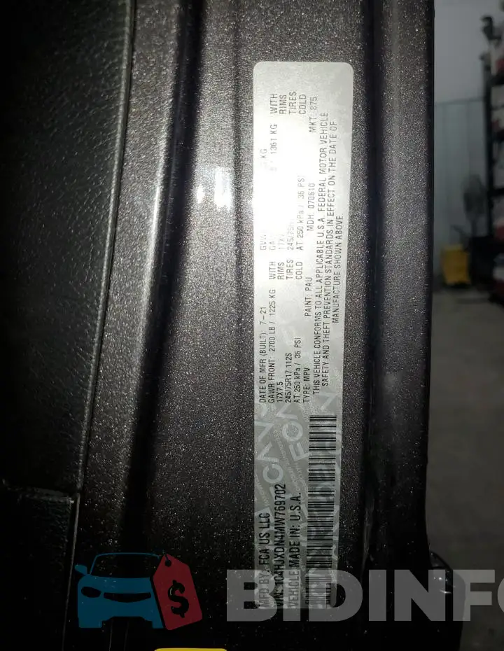 1C4HJXDN4MW769702 Photo# 13