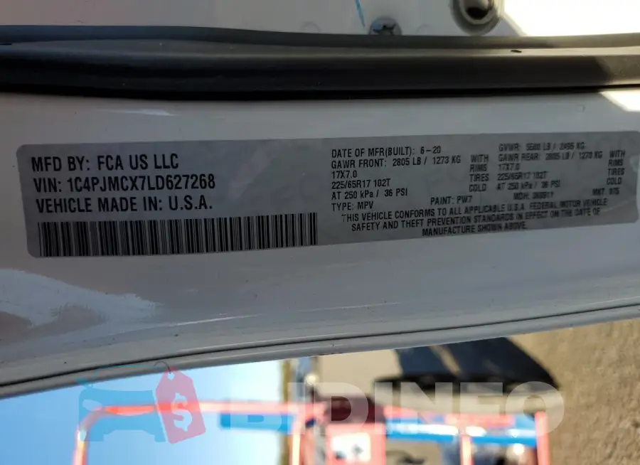 1C4PJMCX7LD627268 Photo# 13