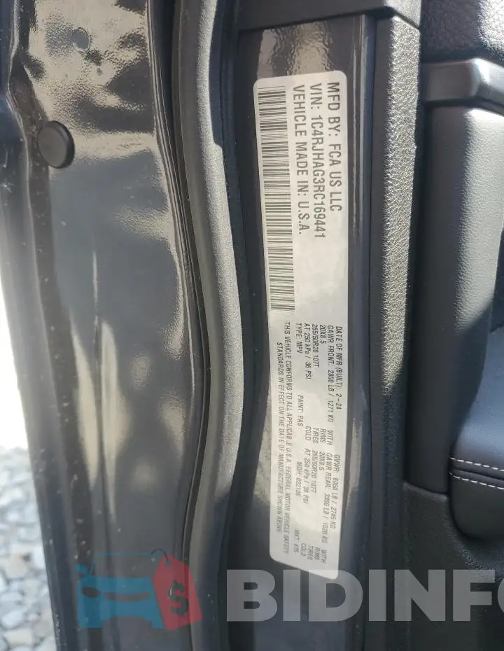 1C4RJHAG3RC169441 Photo# 13