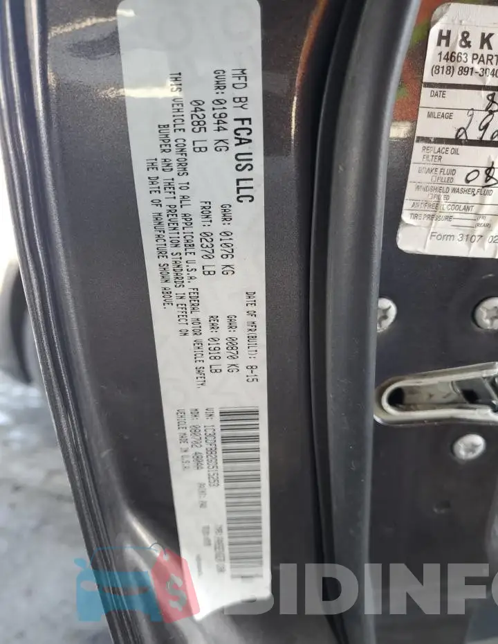 1C3CDFBB2GD515253 Photo# 12