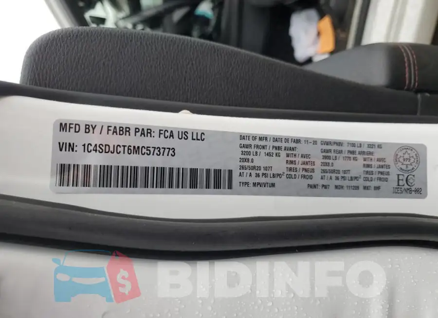 1C4SDJCT6MC573773 Photo# 13