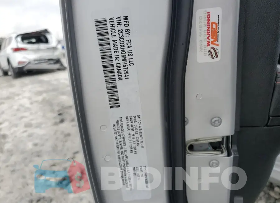 2C3CDXHG8MH672941 Photo# 12