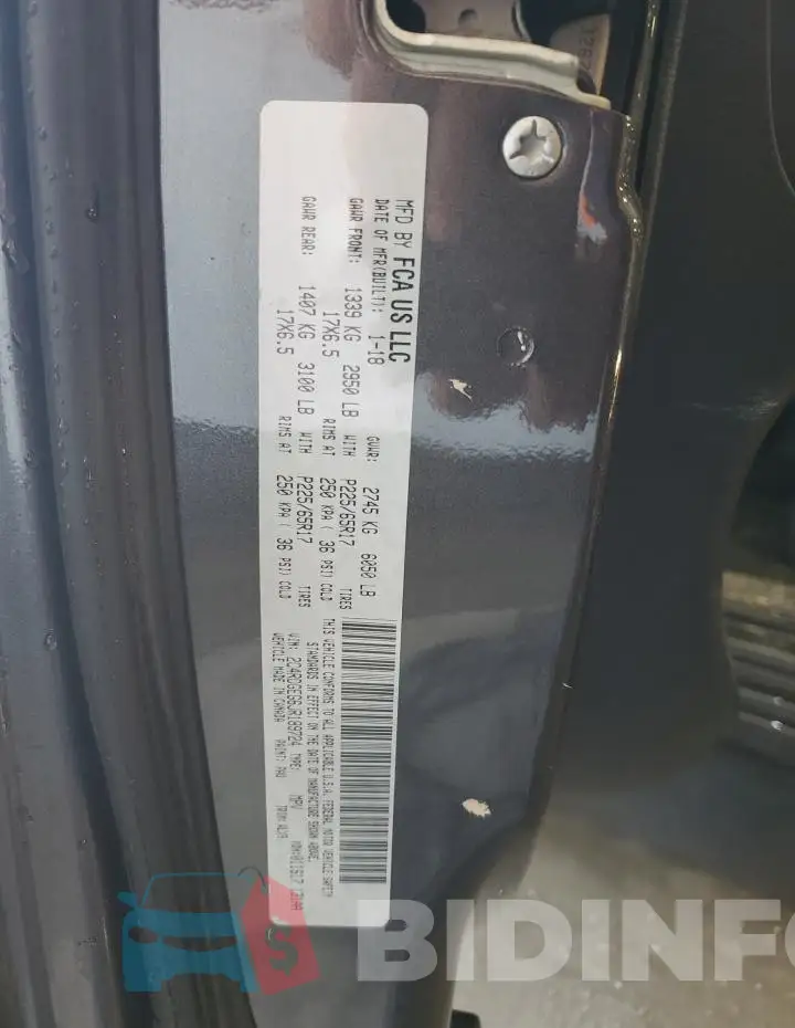 2C4RDGEG6JR189724 Photo# 14