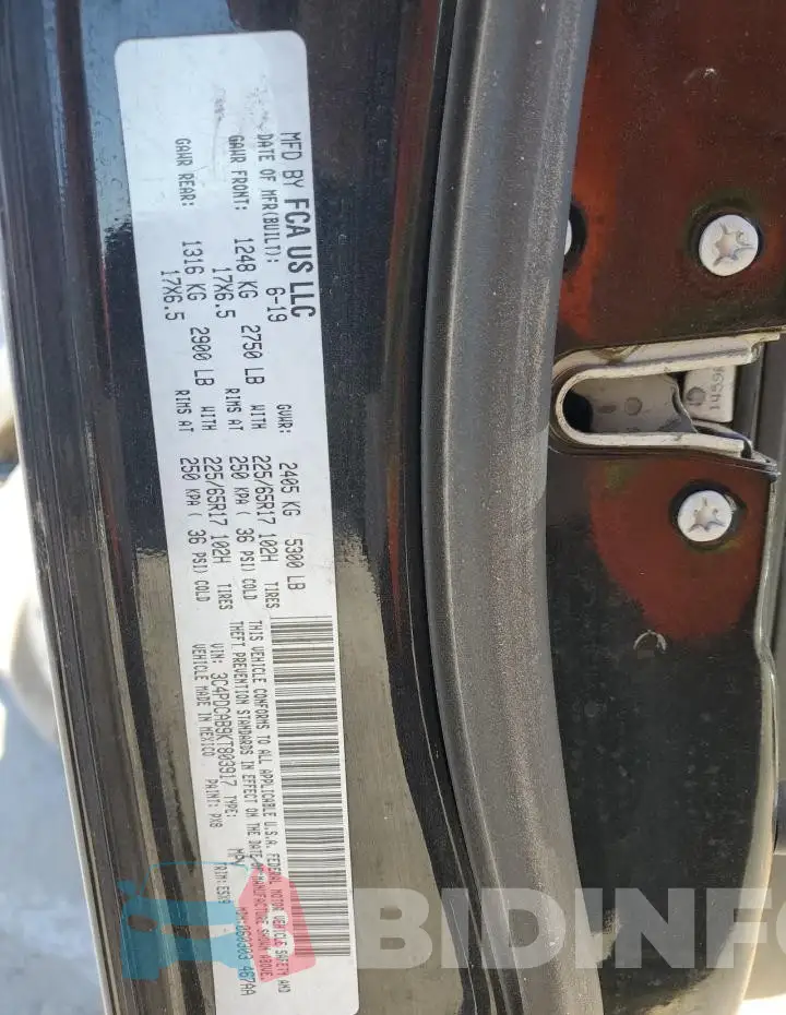 3C4PDCAB9KT803917 Photo# 13