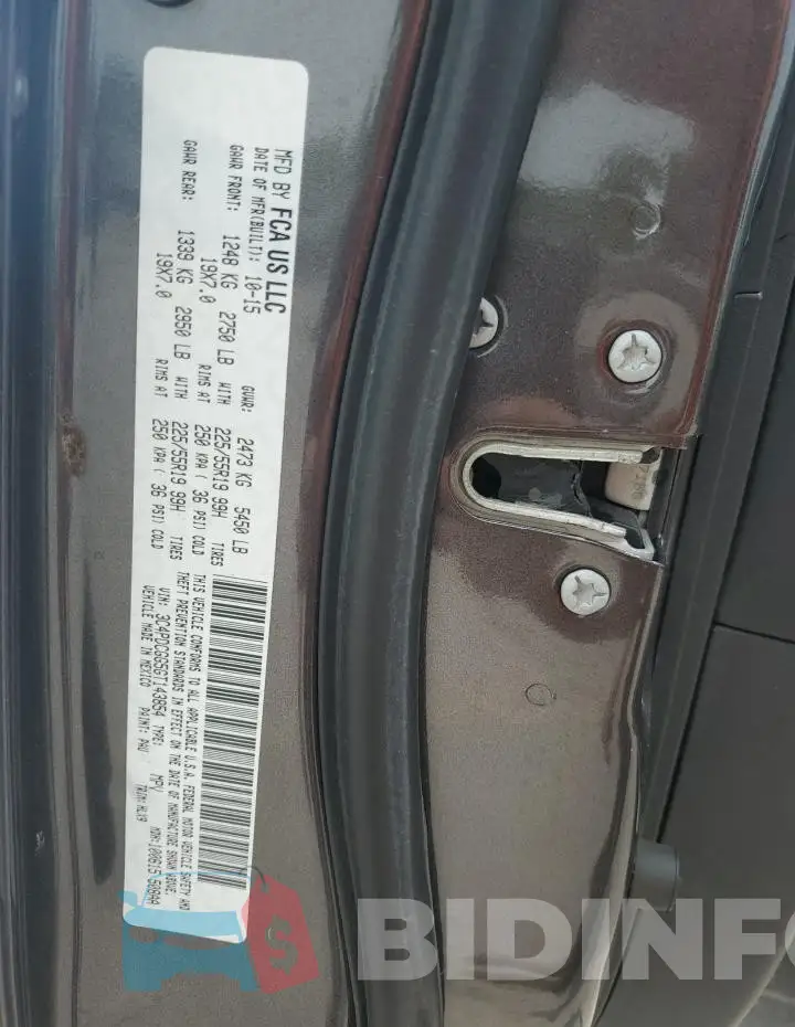 3C4PDCGG5GT143854 Photo# 14
