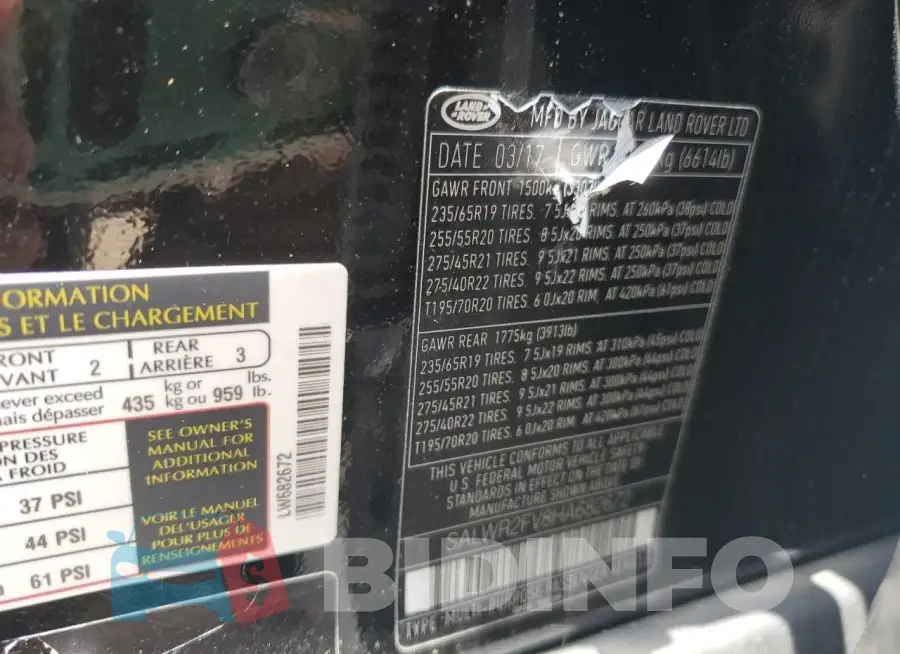 SALWR2FV8HA682672 Photo# 13