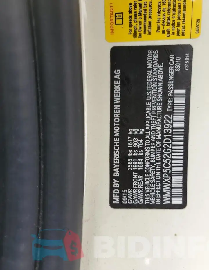 WMWXP5C52G2D13922 Photo# 12