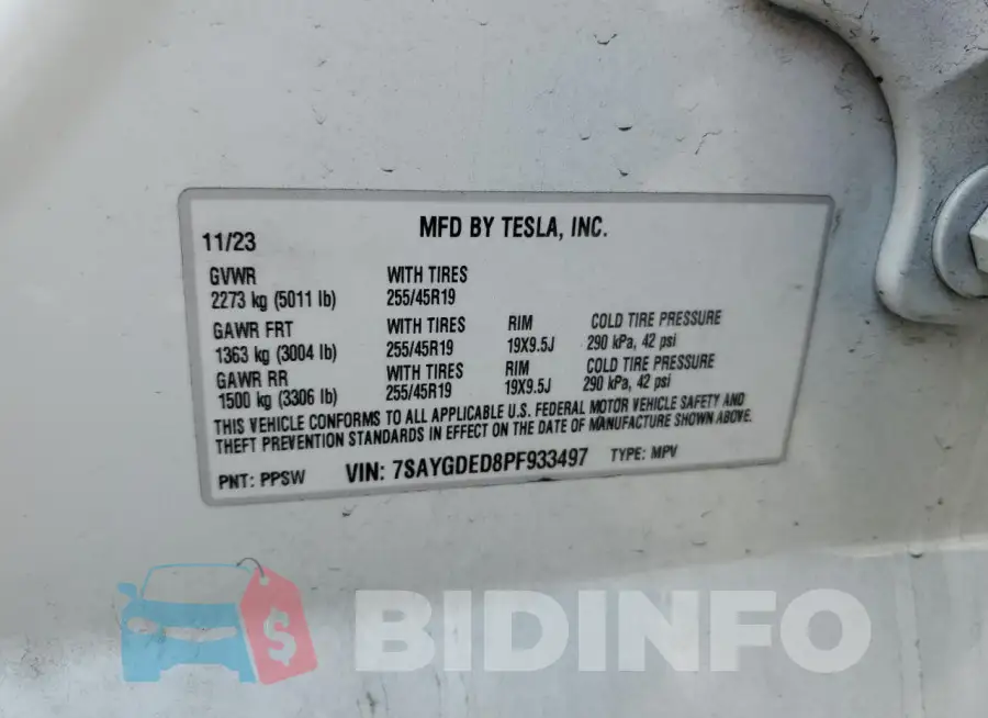 7SAYGDED8PF933497 Photo# 14