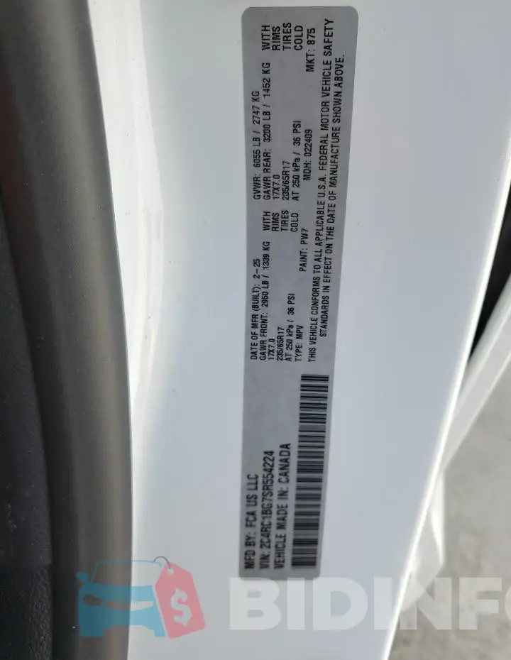 2C4RC1BG7SR554224 Photo# 13