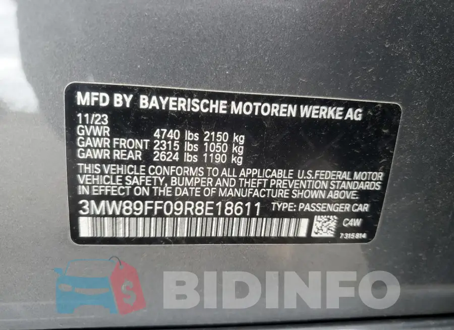 3MW89FF09R8E18611 Photo# 12