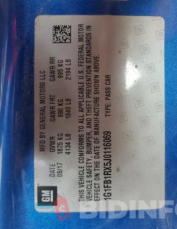 1G1FB1RX5J0116069 Photo# 12