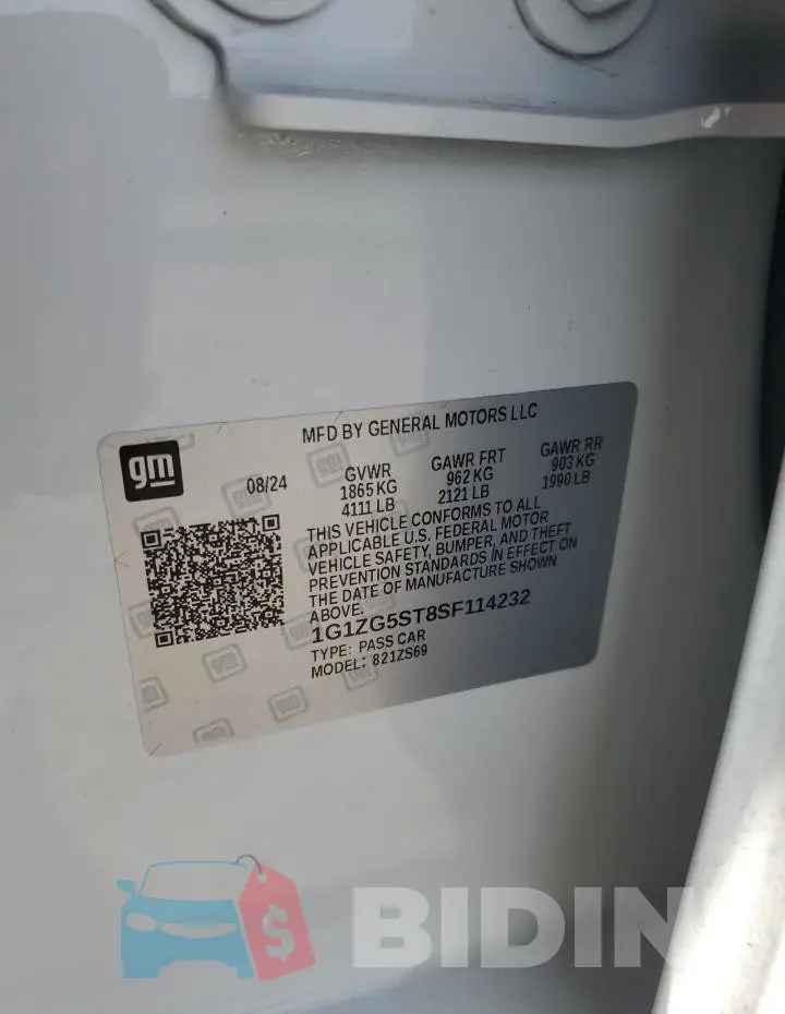 1G1ZG5ST8SF114232 Photo# 12