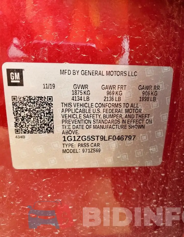 1G1ZG5ST9LF046797 Photo# 13