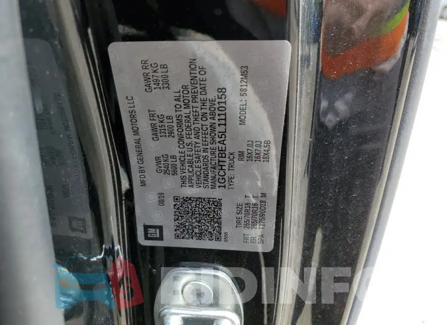 1GCHTBEA5L1110158 Photo# 12