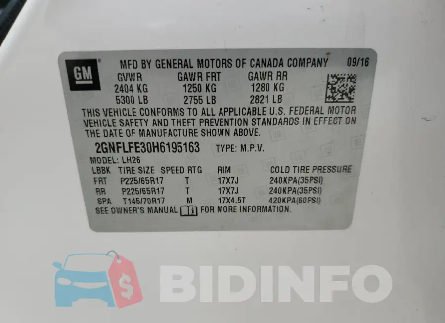 2GNFLFE30H6195163 Photo# 13