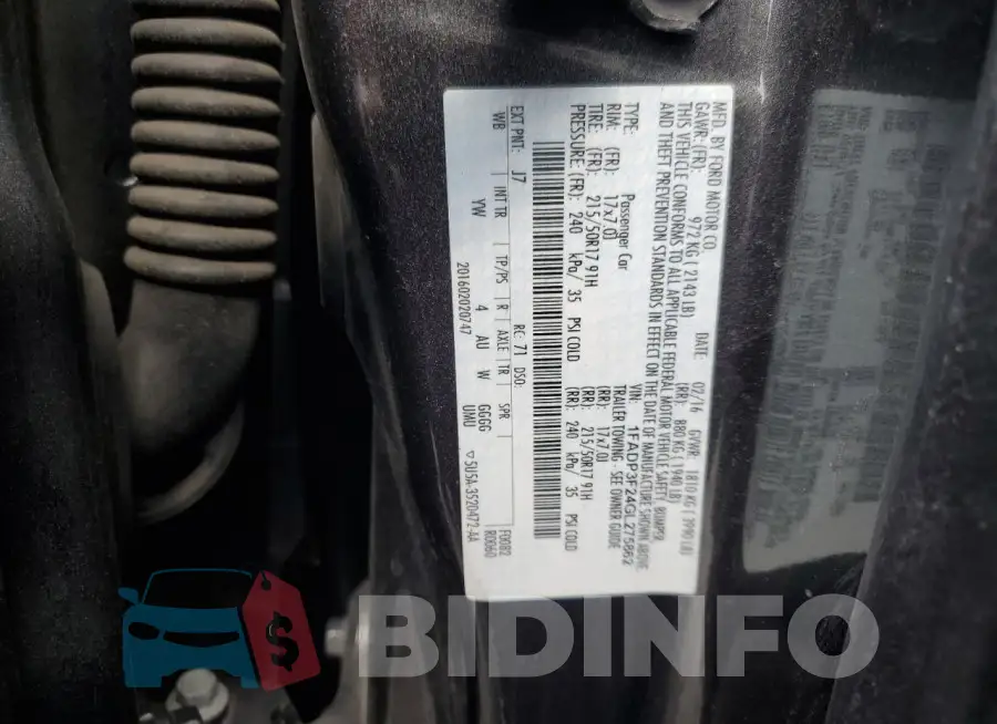 1FADP3F24GL275862 Photo# 13