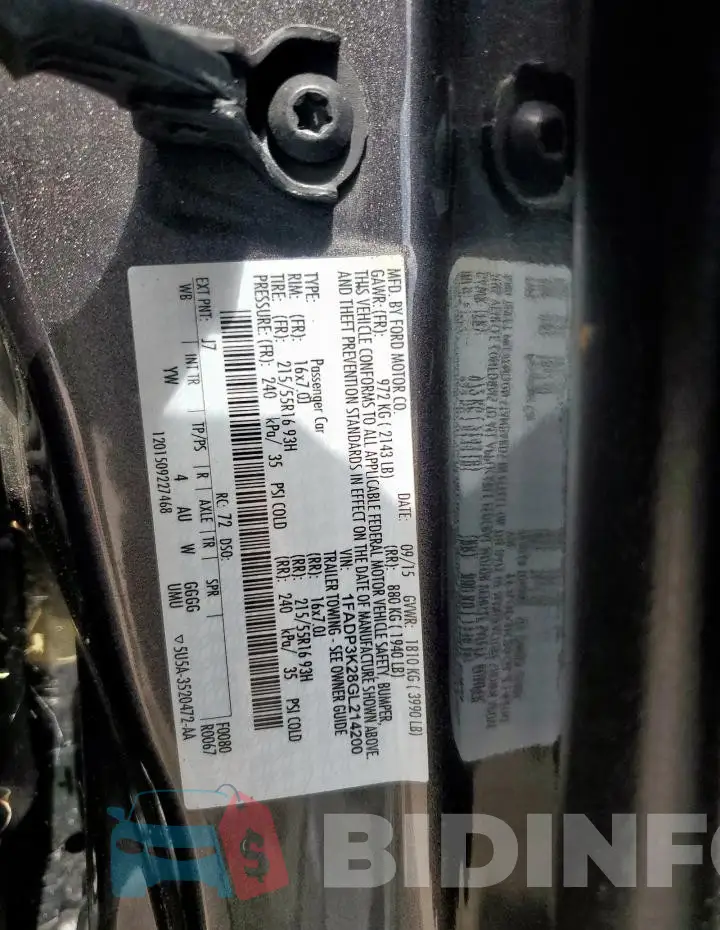 1FADP3K28GL214200 Photo# 12