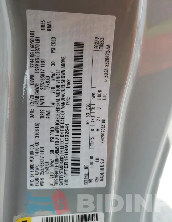 1FTER1FH8MLD02641 Photo# 12
