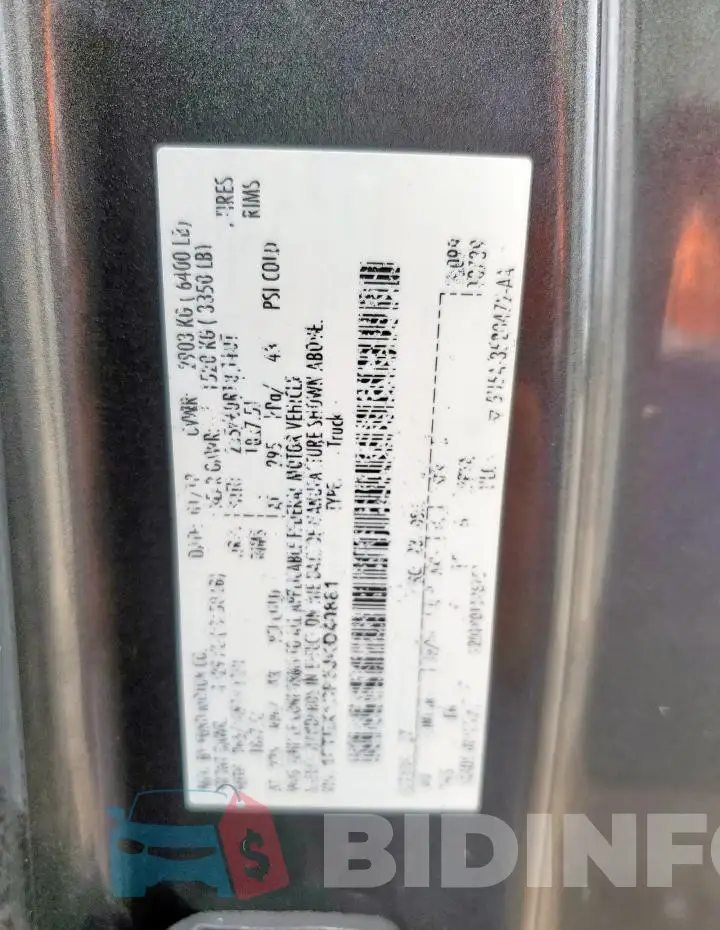 1FTEX1CP5JKD40881 Photo# 12