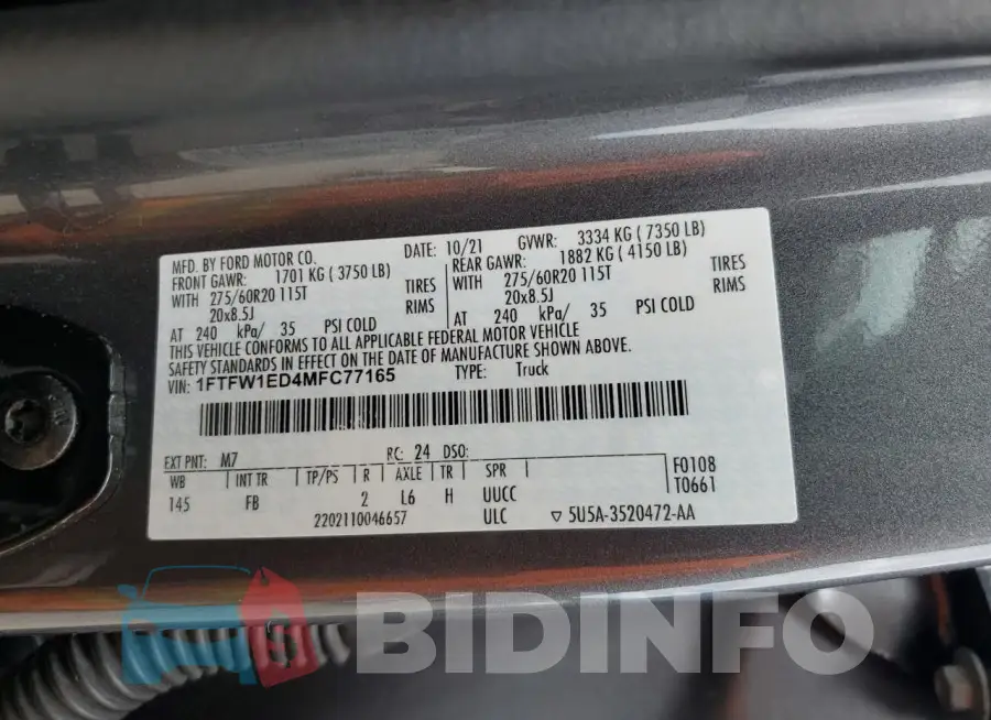 1FTFW1ED4MFC77165 Photo# 13