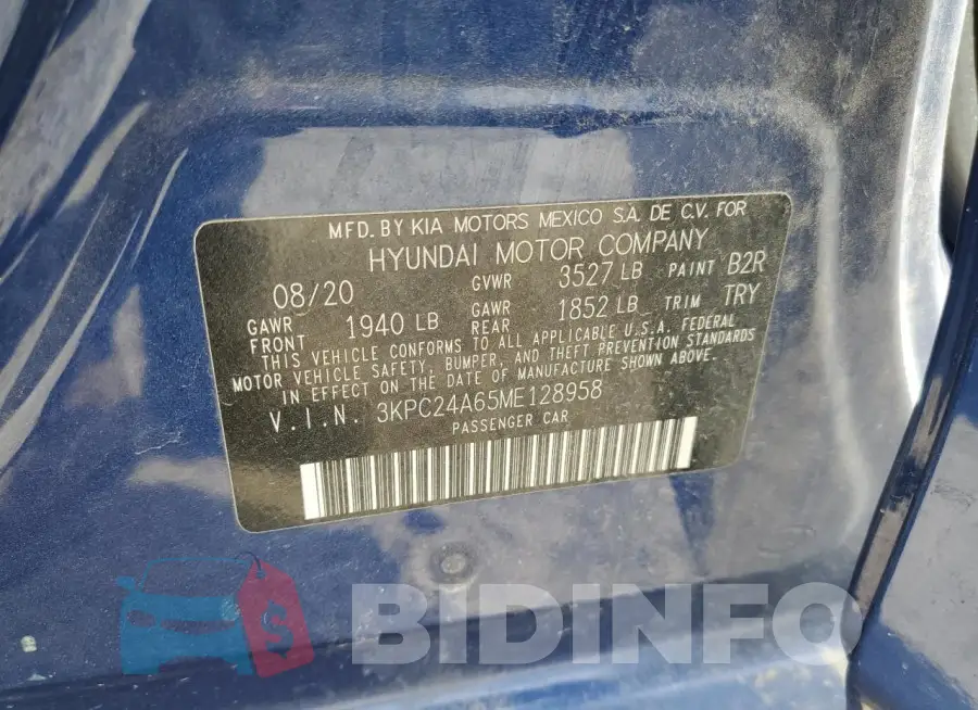 3KPC24A65ME128958 Photo# 12