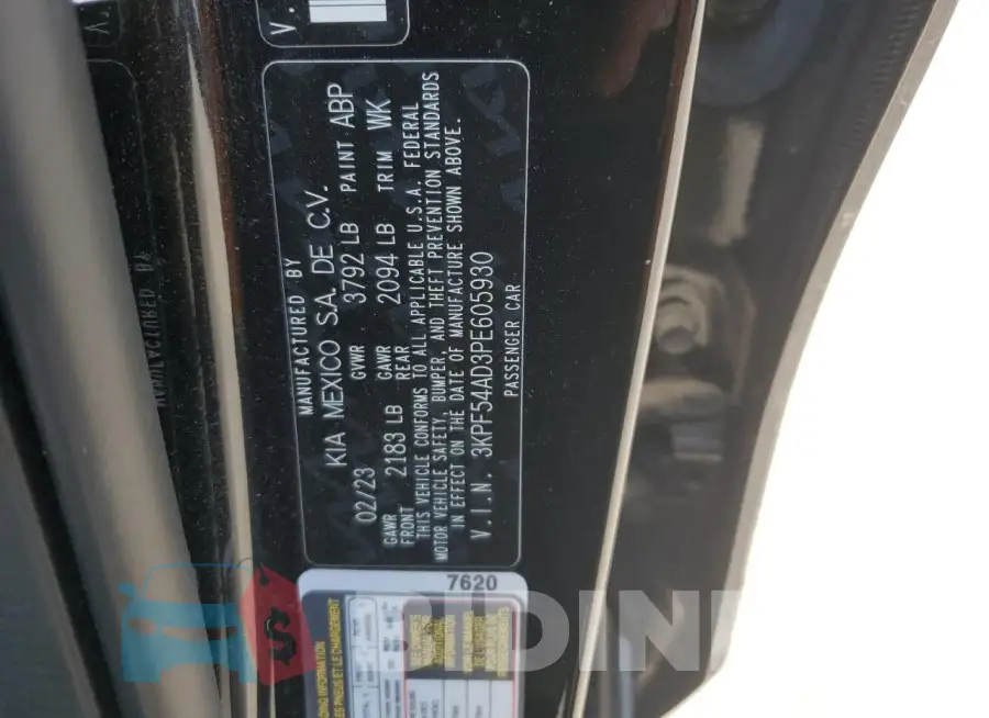 3KPF54AD3PE605930 Photo# 12