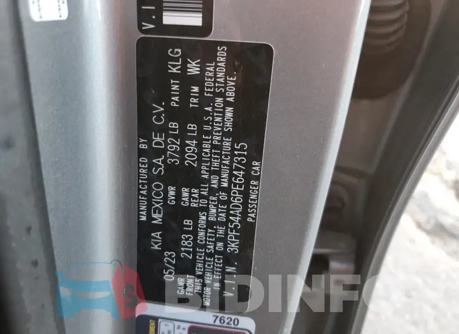 3KPF54AD6PE647315 Photo# 13