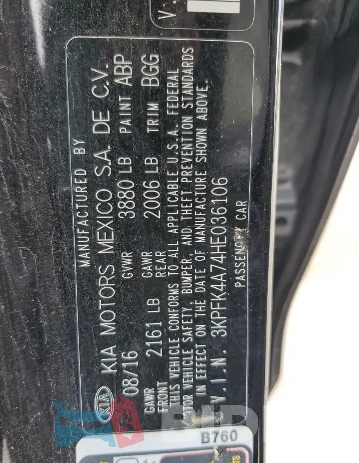 3KPFK4A74HE036106 Photo# 12