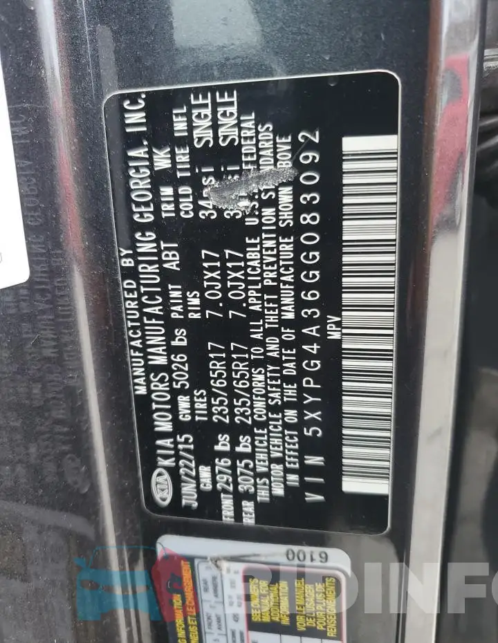 5XYPG4A36GG083092 Photo# 13