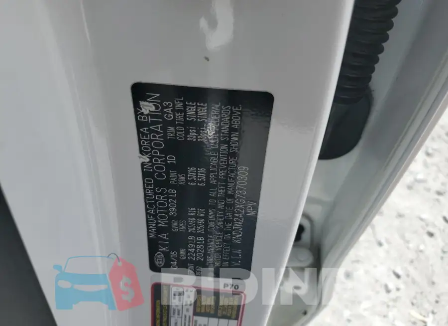 KNDJN2A2XG7370309 Photo# 13