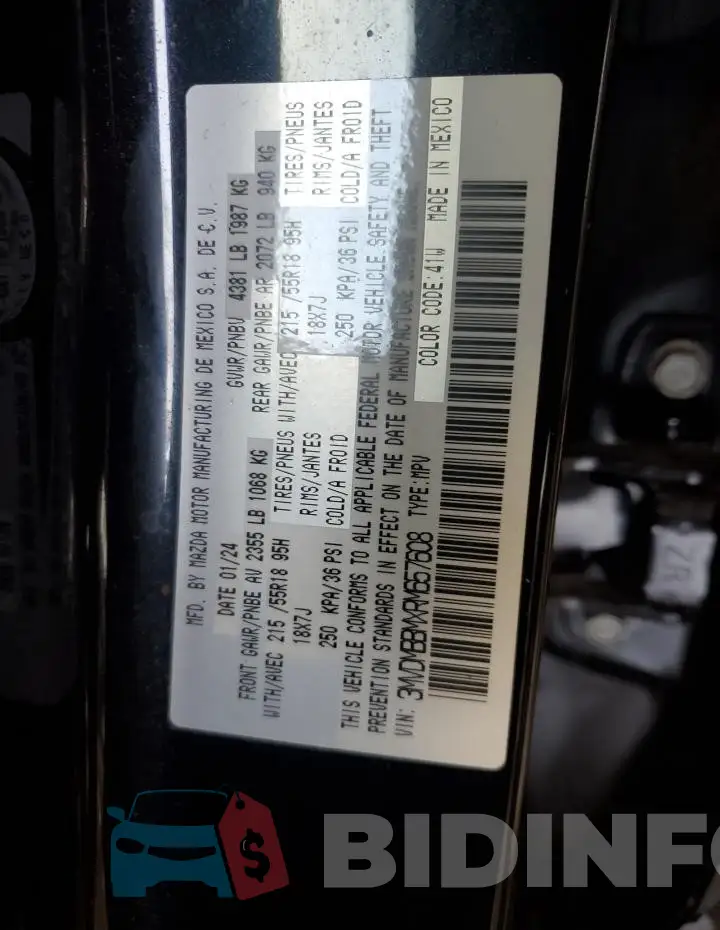 3MVDMBBMXRM657608 Photo# 13