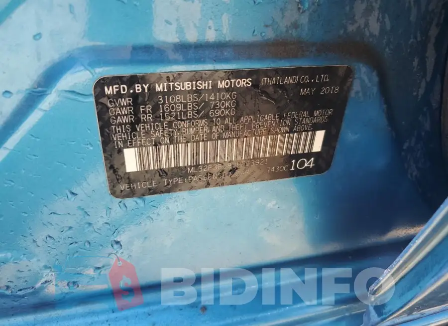 ML32F3FJ8JHF13921 Photo# 13