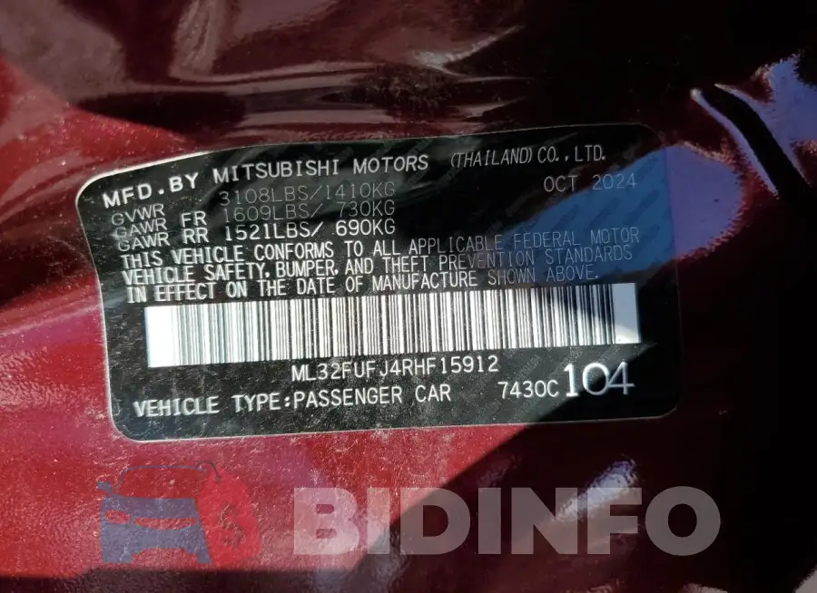ML32FUFJ4RHF15912 Photo# 12