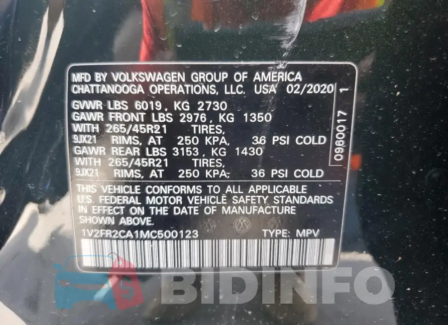 1V2FR2CA1MC500123 Photo# 12