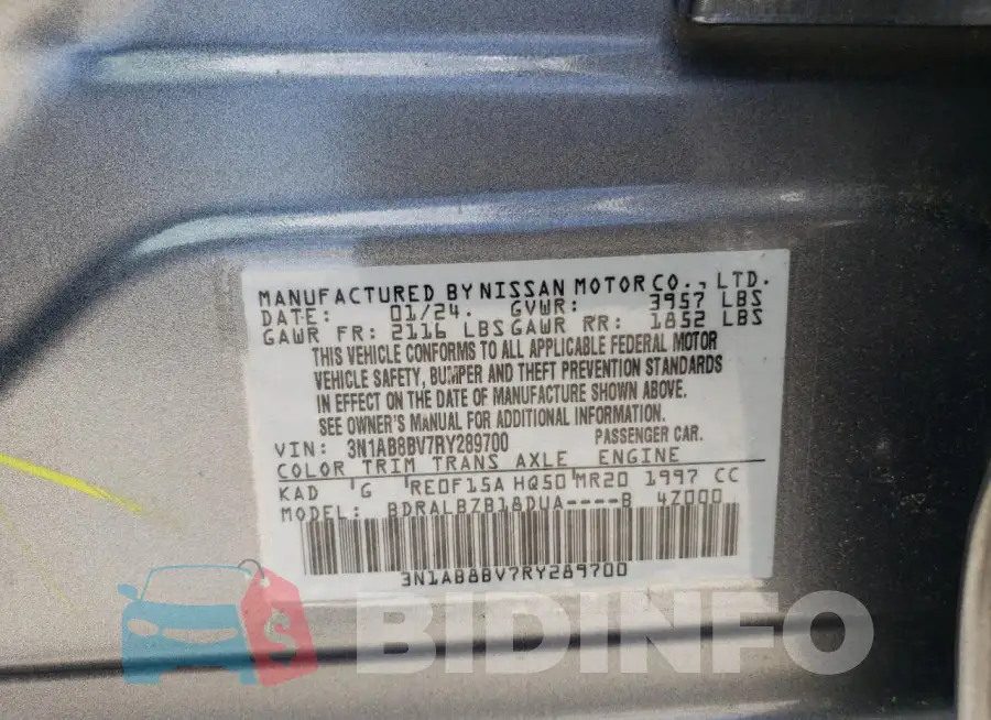3N1AB8BV7RY289700 Photo# 12